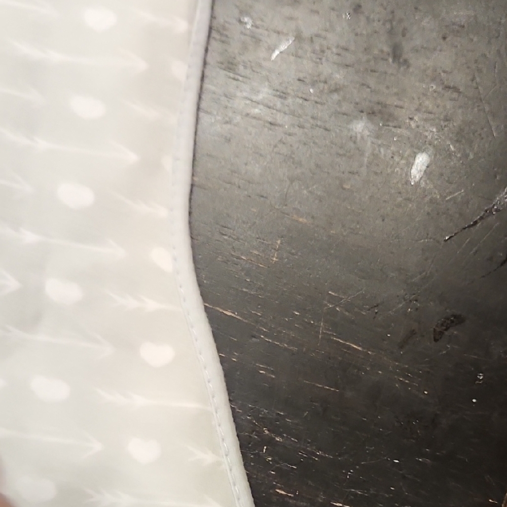 Gray Baby Swaddle with Heart Pattern - Picture 7 of 8